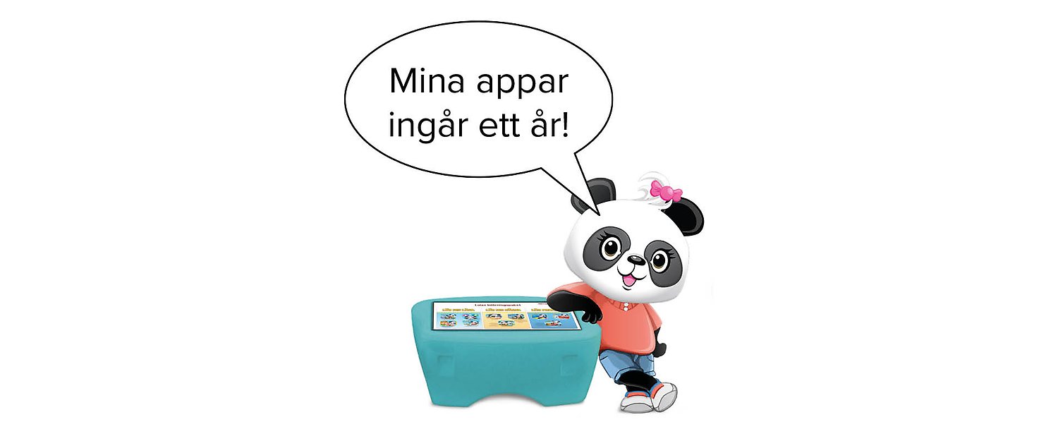 Lola Pandas inlärningsappar ingår i FunTable